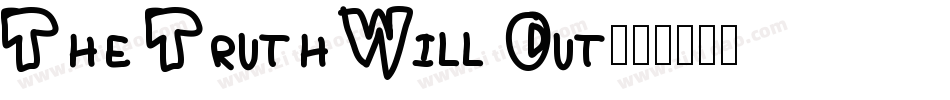 The Truth Will Out字体转换